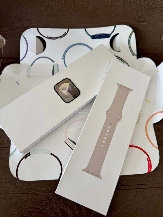 Apple Watch serie 9 - 45mm, Starlight, 100%